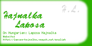 hajnalka laposa business card